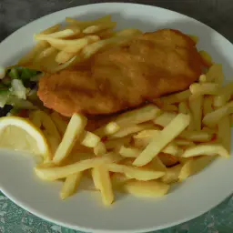 Schnitzel mit Pommes